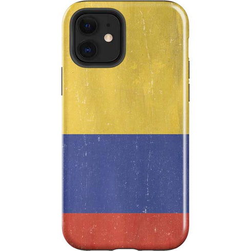 Colombia Flag Distressed iPhone 12 Impact Case